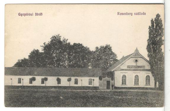 Gyopáros fürdő. Rosenberg szálloda.