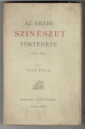 Az aradi színészet története