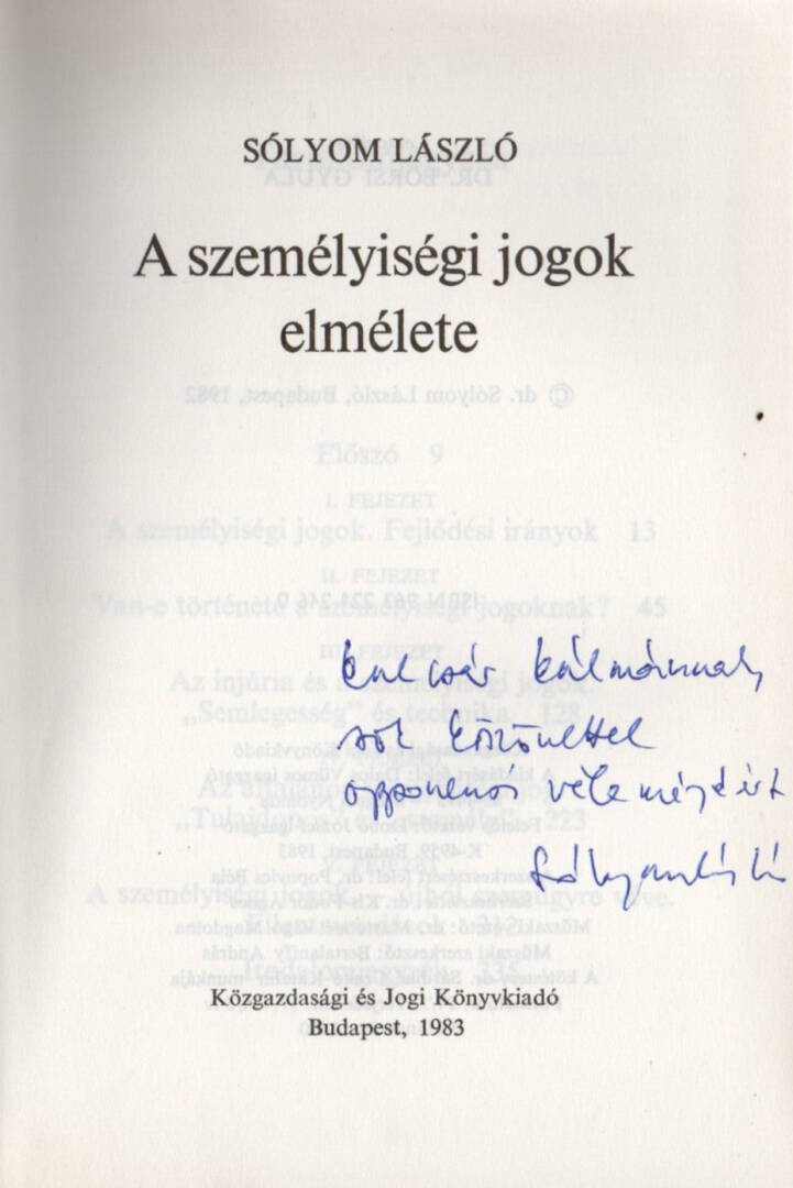 A személyiségi jogok elmélete - Image 2