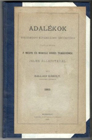 Adalékok Borsodmegye népiskoláinak történetéhez