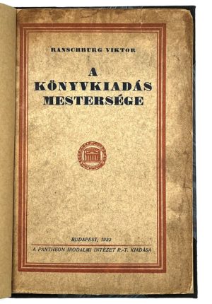 A könyvkiadás mestersége
